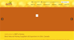 Desktop Screenshot of beeshoney.in